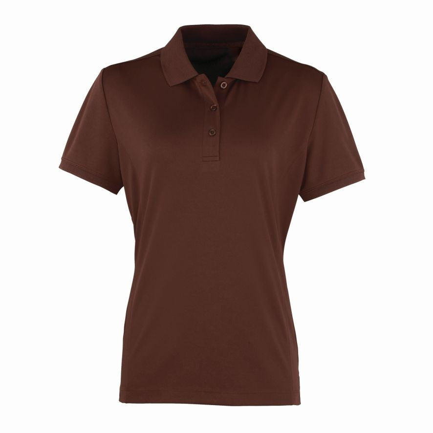 Women's Coolchecker Pique Polo | BROWN